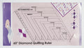 Regla rombos 60º para quilting y patchwork  hasta 13,5 cm.