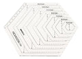 Regla hexágonos  para quilting  y patchwork  hasta 15,5 cm.