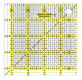 Regla cuadrada  de 4,5 pulgadas para  cortar piezas de tela  para patchwork.