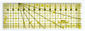 Regla rectangular de 15 x 5 cm para  cortar piezas de tela para patchwork.