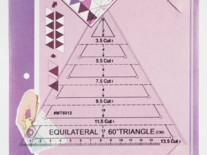 Regla triángulos  para quilting  y patchwork  hasta 13,5 cm.