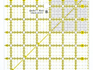 Regla cuadrada  de 6,5 pulgadas para  cortar piezas de tela  para patchwork.