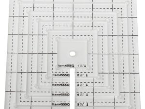 Set de 6 guías cuadradas para quilting (gruesas)