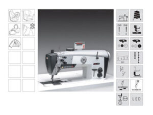 Maquina de coser de dos agujas, triple arrastre Pfaff 2546
