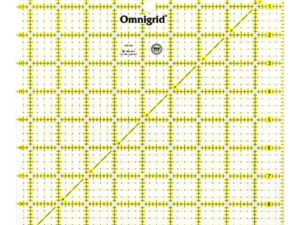 Regla cuadrada  de 9,5 pulgadas para  cortar piezas de tela  para patchwork.