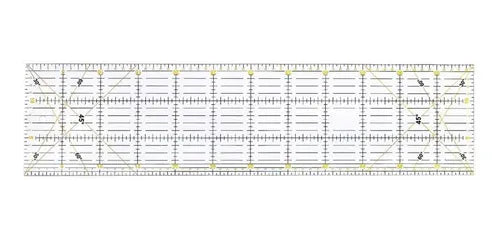Regla rectangular de 60 x 15 pulgadas para cortar piezas de tela para patchwork.