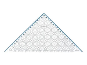 Regla con  forma triangular patchwork 22cm