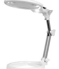 Lupa 2 aumentos,  12,5 cm de diámetro,  plegable con 2 LEDs.