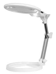 Lupa 2 aumentos, 12,5 cm de diámetro, plegable con 2 LEDs.